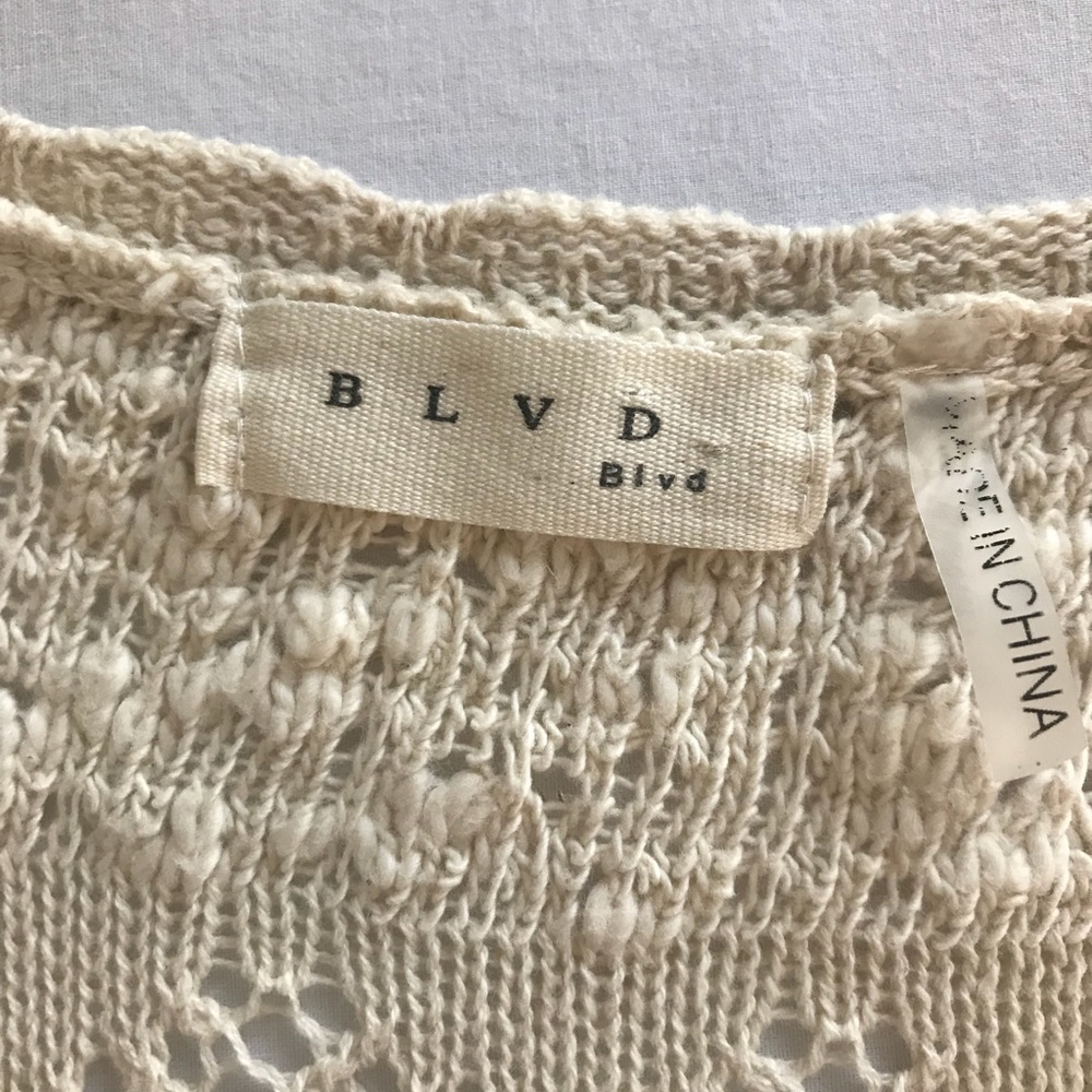 BLVD knitted cream dress - Picture 5 of 6